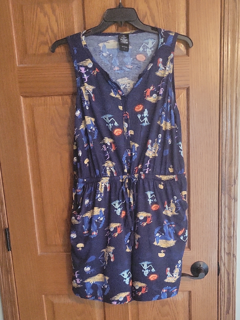 Disney The Nightmare Before Christmas Navy Graphic Romper